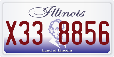 IL license plate X338856