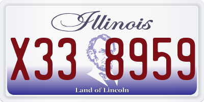 IL license plate X338959