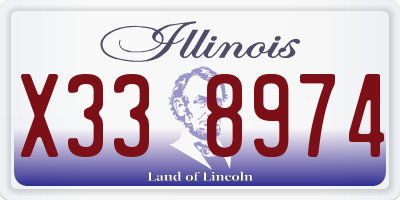 IL license plate X338974