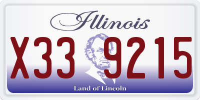 IL license plate X339215