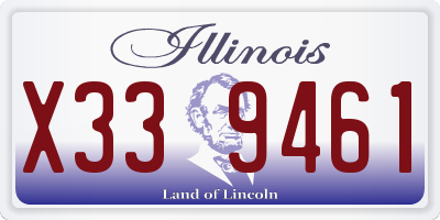 IL license plate X339461