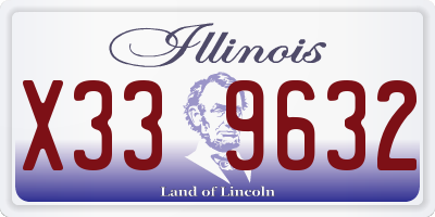 IL license plate X339632
