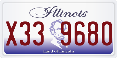 IL license plate X339680