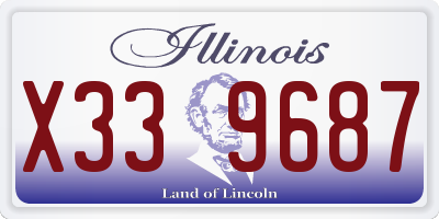 IL license plate X339687