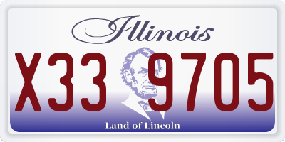 IL license plate X339705