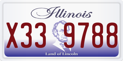 IL license plate X339788