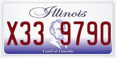 IL license plate X339790