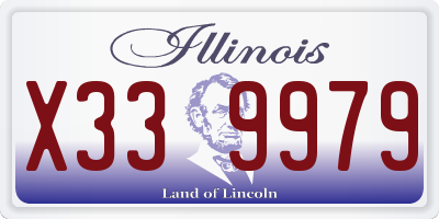IL license plate X339979