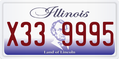 IL license plate X339995