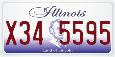 IL license plate X345595