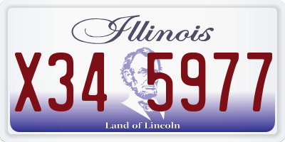 IL license plate X345977