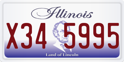 IL license plate X345995