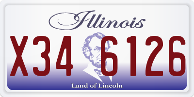 IL license plate X346126