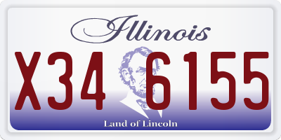 IL license plate X346155