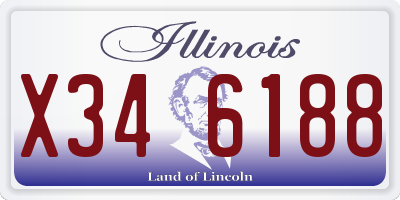 IL license plate X346188