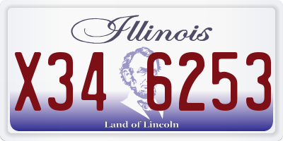 IL license plate X346253