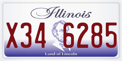 IL license plate X346285