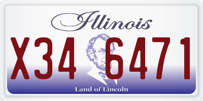 IL license plate X346471