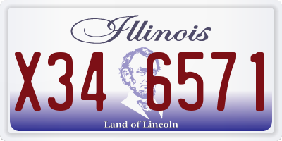 IL license plate X346571