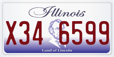 IL license plate X346599