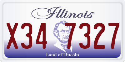 IL license plate X347327