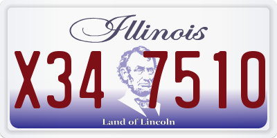 IL license plate X347510