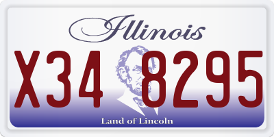 IL license plate X348295