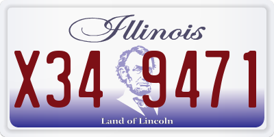 IL license plate X349471