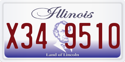 IL license plate X349510