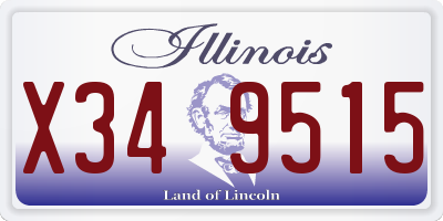 IL license plate X349515