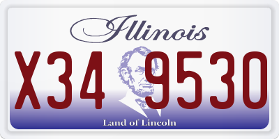 IL license plate X349530