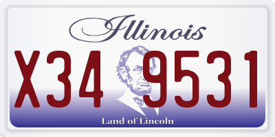 IL license plate X349531