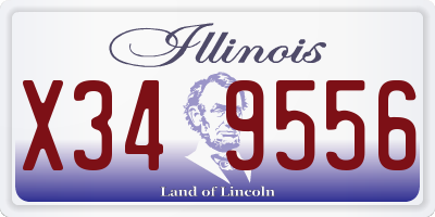 IL license plate X349556