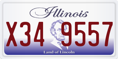 IL license plate X349557