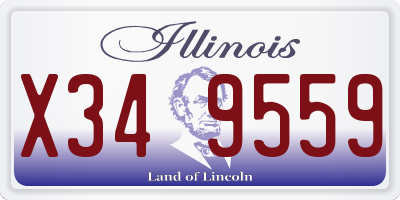 IL license plate X349559