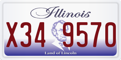 IL license plate X349570