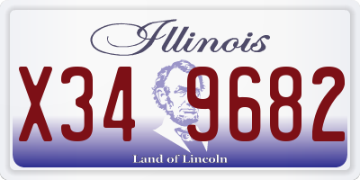 IL license plate X349682
