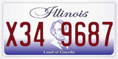 IL license plate X349687