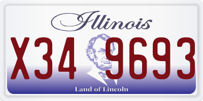 IL license plate X349693