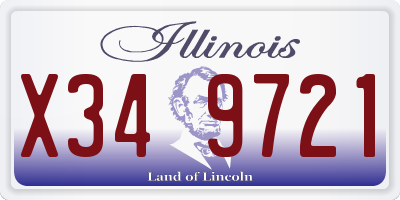 IL license plate X349721