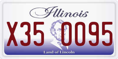 IL license plate X350095