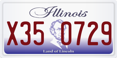 IL license plate X350729