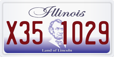 IL license plate X351029