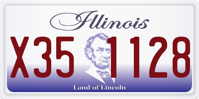 IL license plate X351128