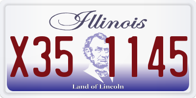 IL license plate X351145