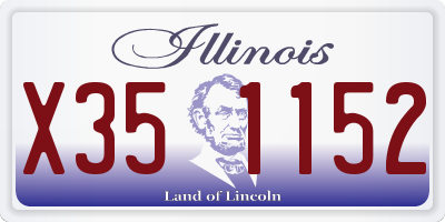 IL license plate X351152