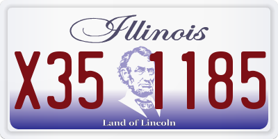 IL license plate X351185