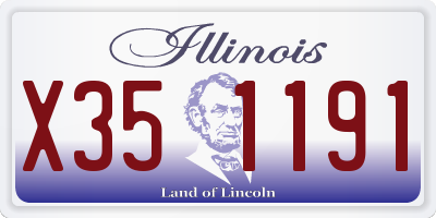 IL license plate X351191