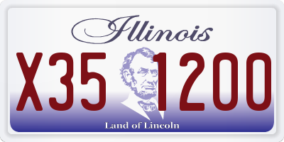 IL license plate X351200