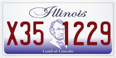 IL license plate X351229
